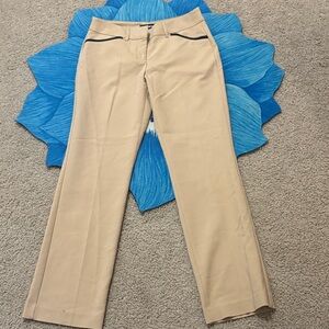 Express Tan Trousers with Black Accents
